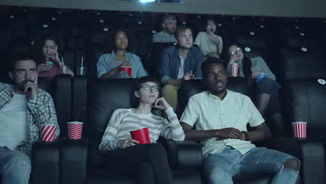 moviegoers at the cinema