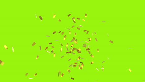 confeti de oro cayendo