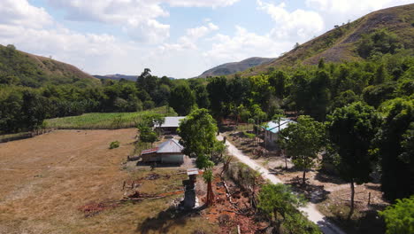 countryside village by the mountain in sumba, east nusa tenggara, indonesia