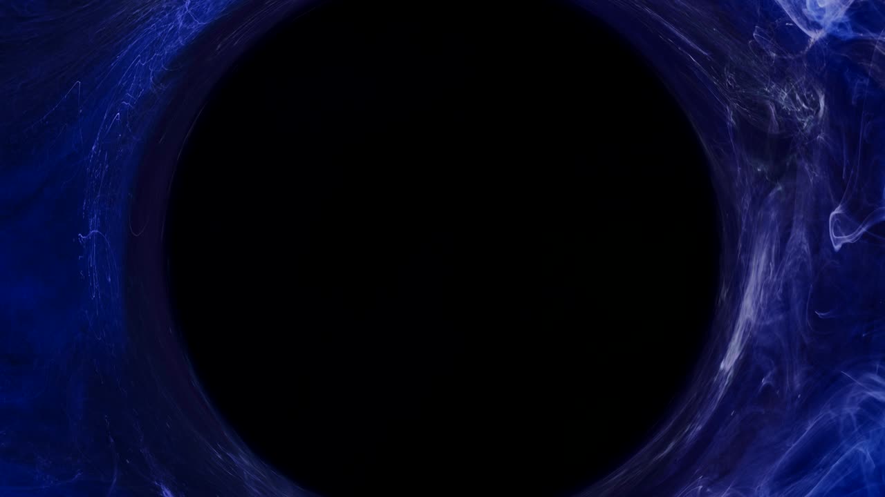 черная дыра синий дымовой поток круговое движение