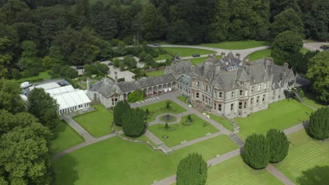 aerial view of castle leslie is located north-east of monaghan town in county monaghan, ireland