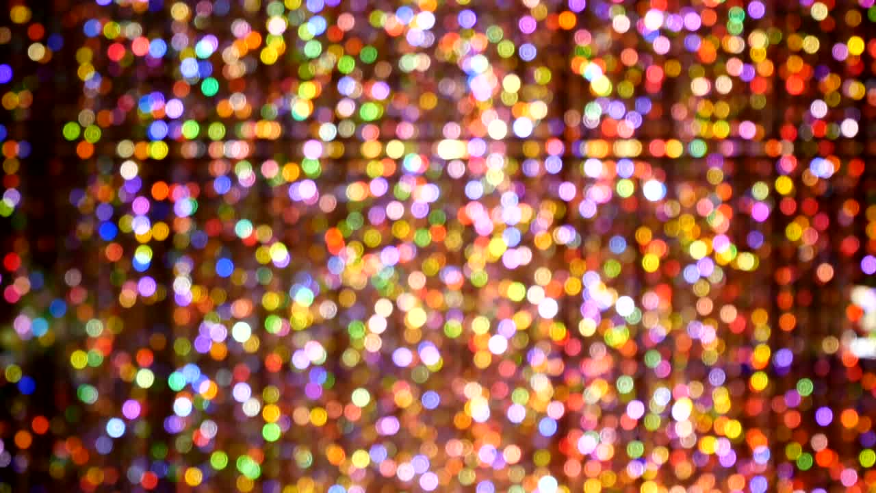 4K Video loop of Abstract colorful bokeh background from  light .