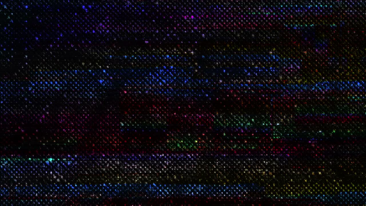 4K Digital Glitch Texture. Looped Overlay