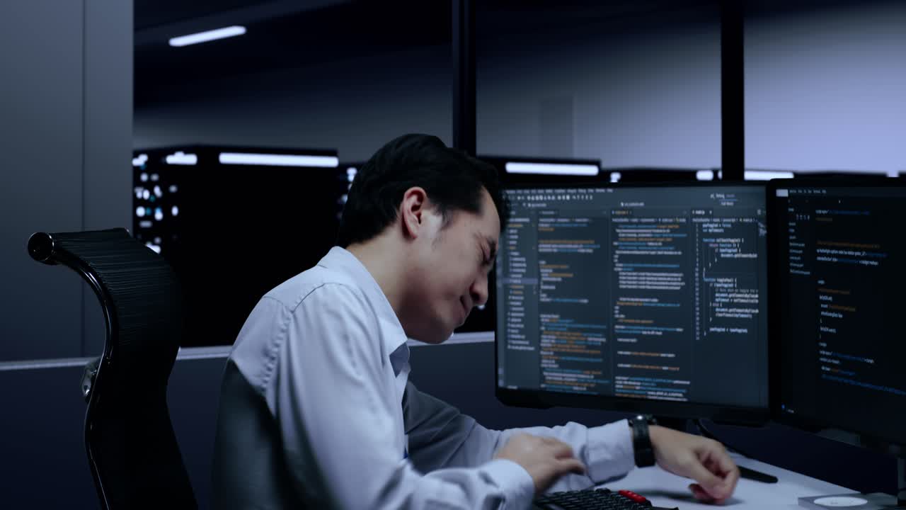 직장에서 피곤한 프로그래머