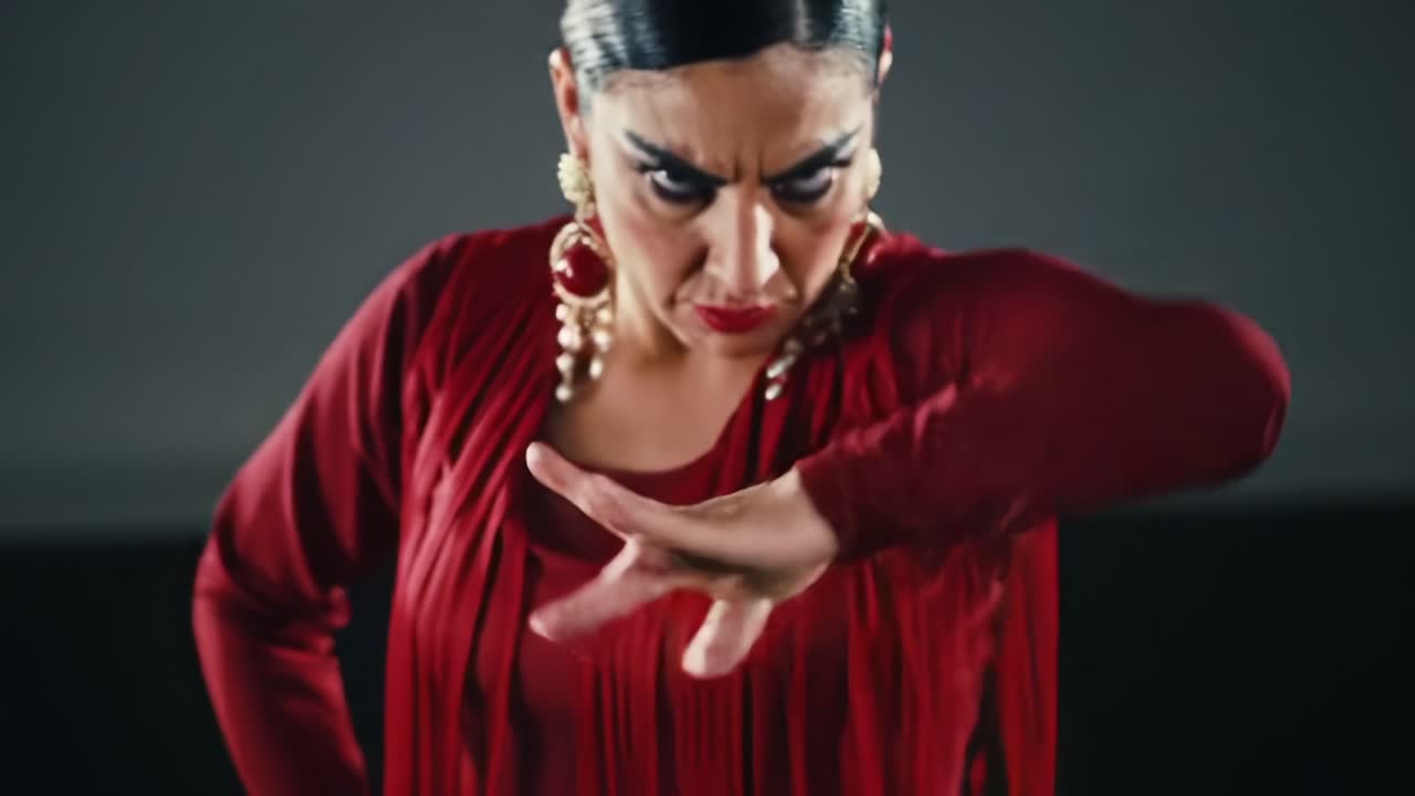 Intense Flamenco Dance Performance Captured in Two Key Moments, Showcasing Passionate Expression and Dynamic Movement in a Stunning Visual Representation