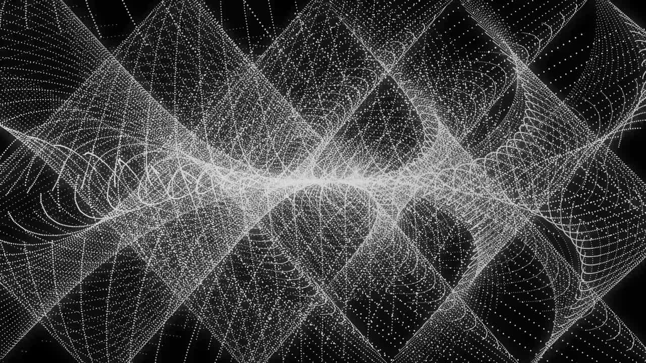 White color Dot Shape Pattern animation motion graphics