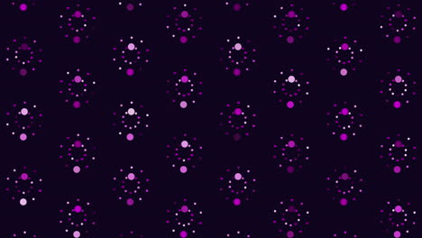 Seamless-neon-circles-pattern-with-dots-on-black-gradient