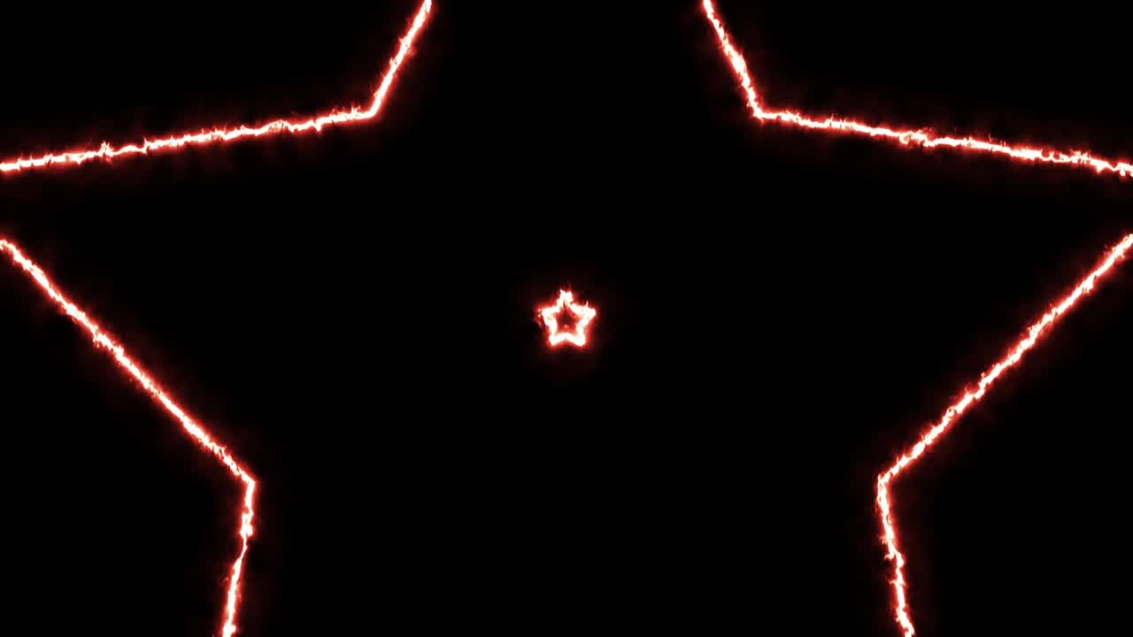 불타는 은 불빛 별 에너지 오버레이 효과 루프