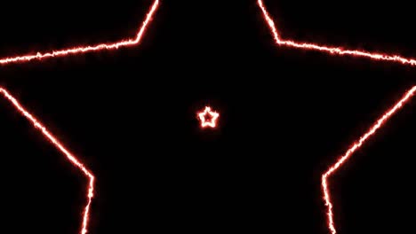 fuego rojo ardiente luz estrella energía superposición efecto bucle