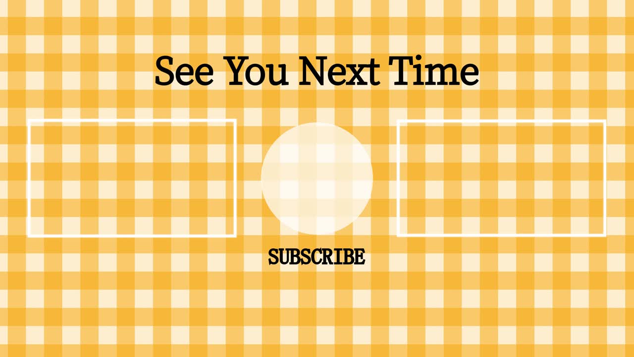 플레이드 체커드 엔드 카드 엔딩 스크린 모션 그래픽