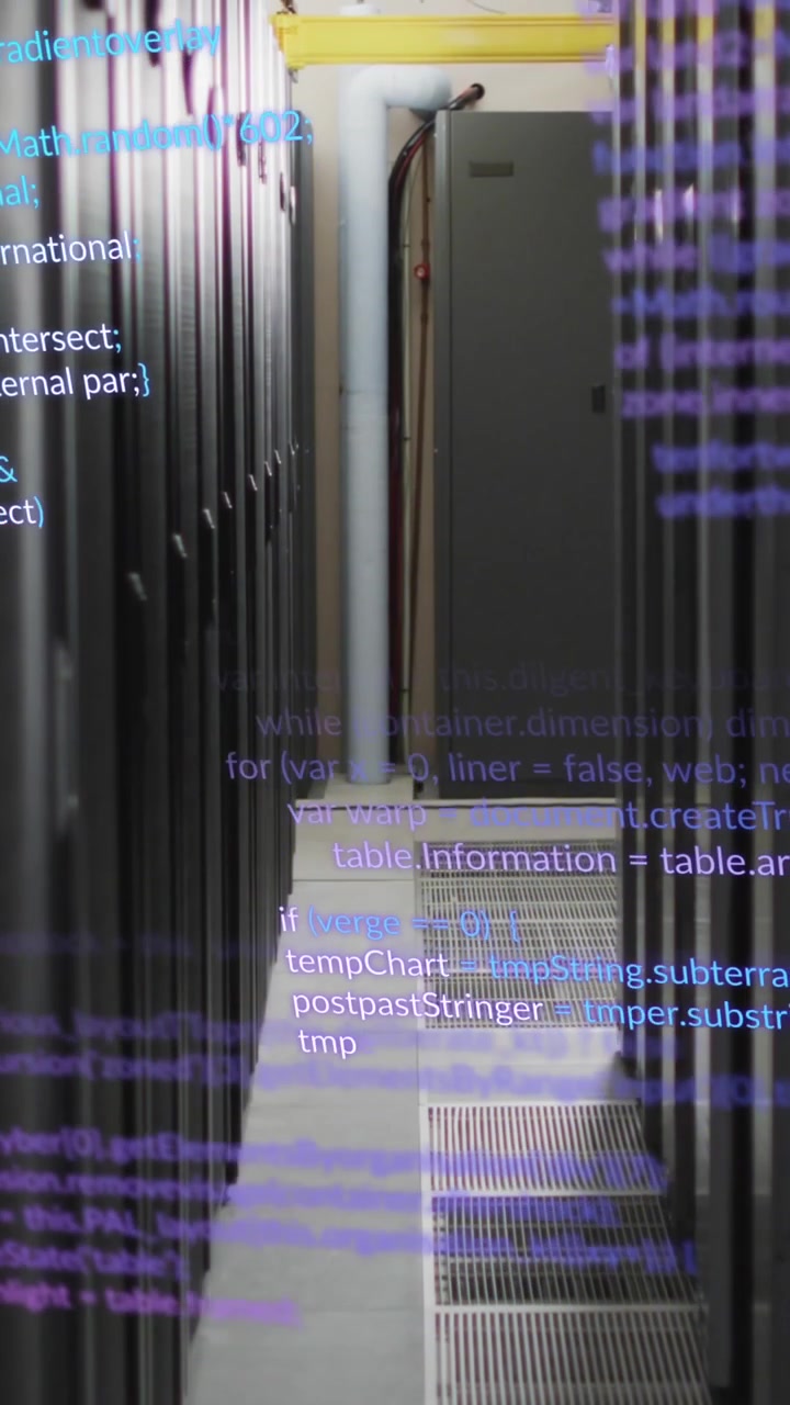 Animering af databehandling over serverrum
