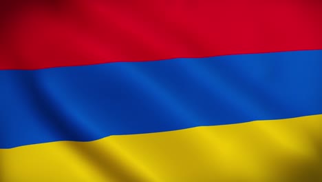 signo animado nacional de 4k de armenia, bandera animada de armenia, agitación de la bandera de armenia, la bandera nacional de armenia animada.