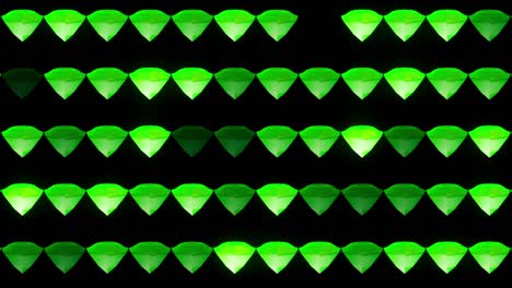 abstract grid of flashing diamonds