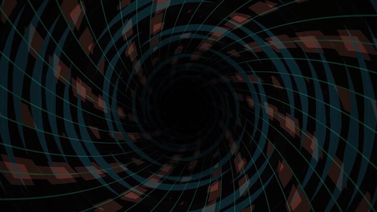 Hypnotic Abstract Spiral Vortex Tunnel Loop
