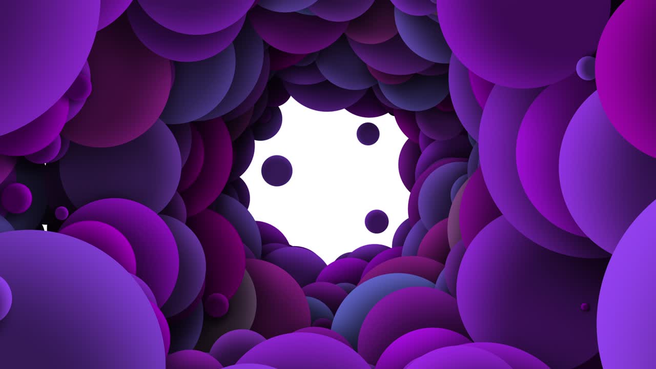 Colorful bubbles particles Slow motion