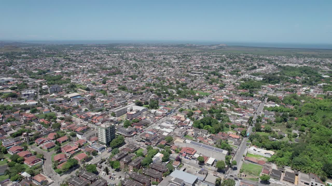 Aerial view of Santa Cruz Rio de Janeiro Brazil