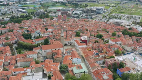 the medieval port city of koper town in slovenia