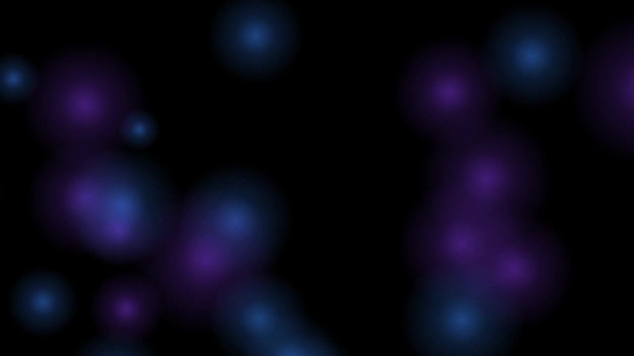 Abstract Motion Background with Floating Blue and Purple Bokeh Lights