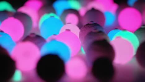 colorful glowing balls