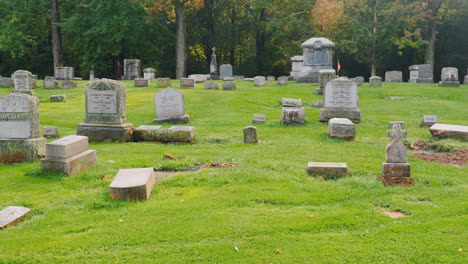 cemetery on a cloudy day