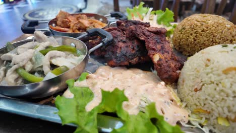 mixed asian meal
