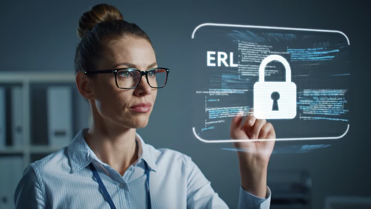 Woman interacting with an ERL programming interface.