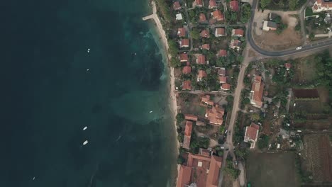 colorgraded drone footage over croatia beaches and seas