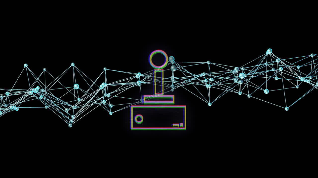 Animation of gamepad over network of connections