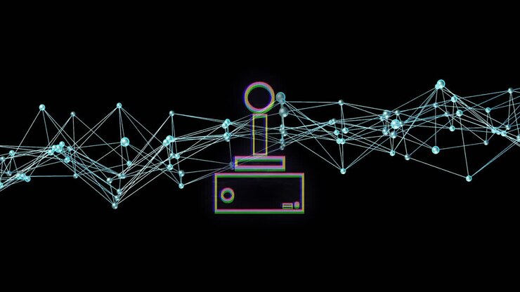 Animation of gamepad over network of connections