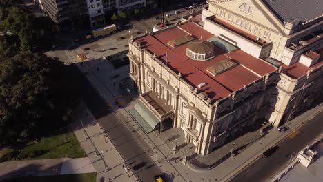 Aerial-top-down-shot-of-closed-Teatro-Colon-Opera-Theatre-during-Covid-19-Pandemic-in-Argentina