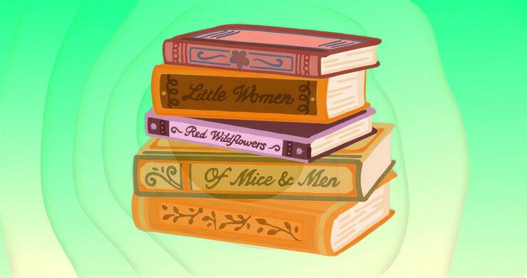 All'avvio, una pila di tre libri inizia a ruotare in senso orario mostrando i dorsi su uno sfondo verde a spirale