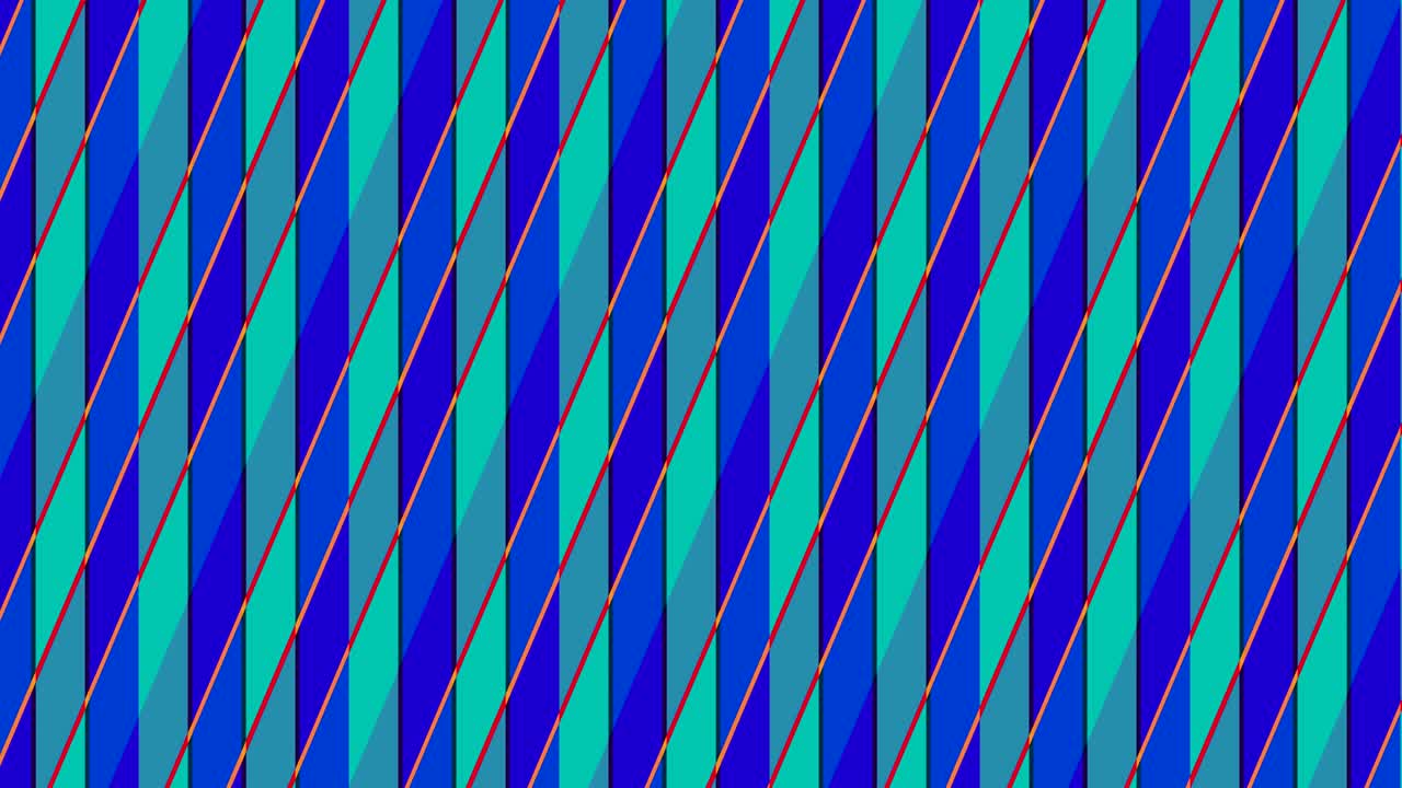 animación compuesta por rayas de colores intersectadas.