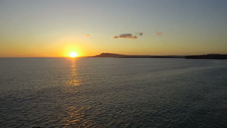 sunset on the beach, punta del papagayo in lanzarote