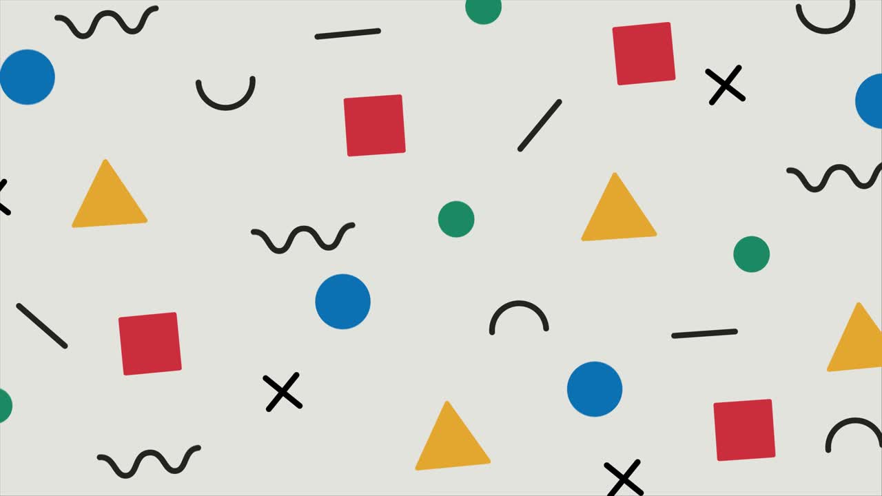 Minimal geometric abstract motion background. Animated 4k