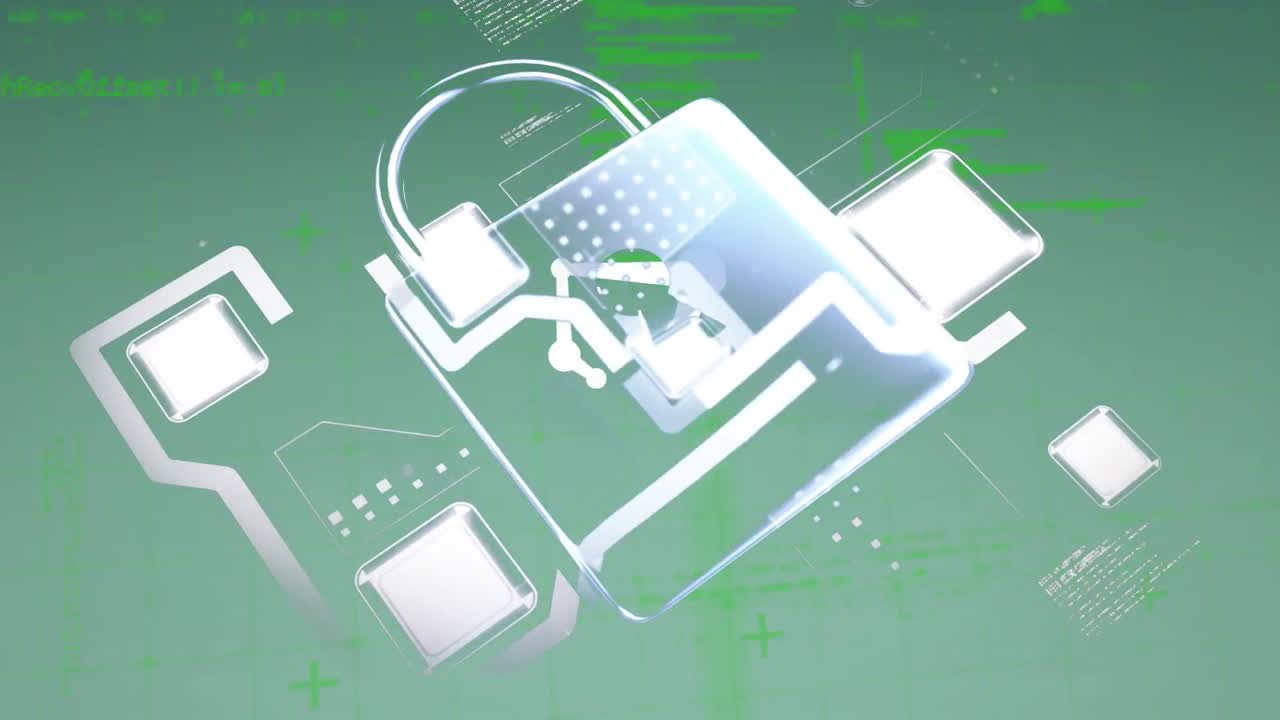 데이터 프로세싱에 대한  ⁇ 락의 애니메이션