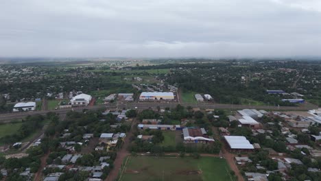 Panoramic-aerial-view-showcasing-the-splendor-of-Posadas,-Misiones,-with-sweeping-vistas-of-its-landmarks-and-natural-surroundings