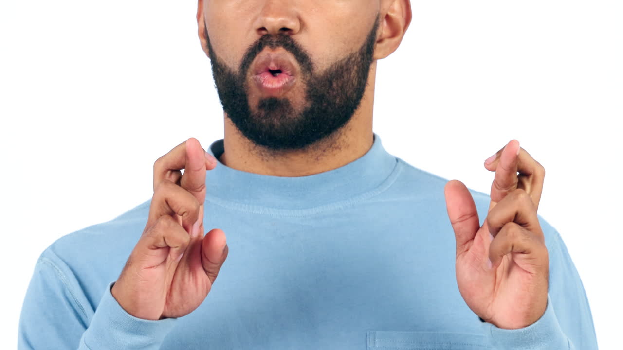 불안, 손과 손가락을 은 남자