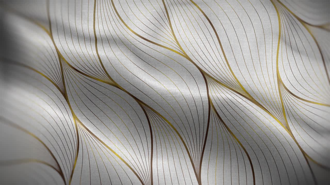 Golden Luxury 01 Flag Loop Background 4K