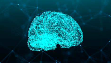 puntos de conexión abstractos con el cerebro