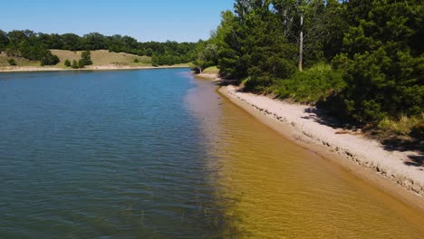 extremely close shore track at dune harbor