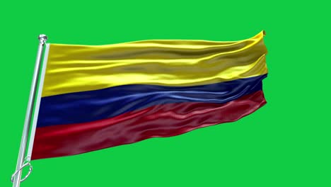 4k bandera muy detallada de colombia - bandera de colombia alto detalle - bandera nacional de colombia patrón de ondas elementos en bucle