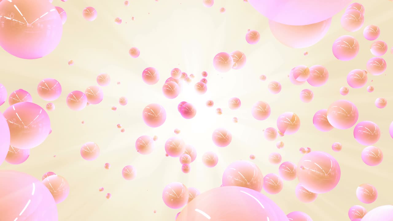 구체 입자 배경: 장식용 떠다니는 공