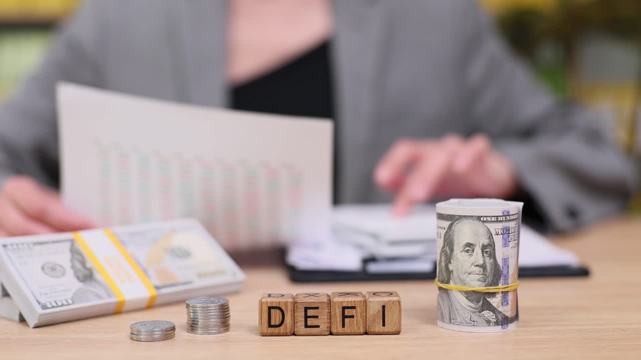 DEFI and Finance Concept