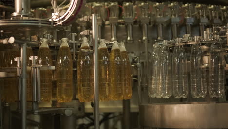 bottling machine in action