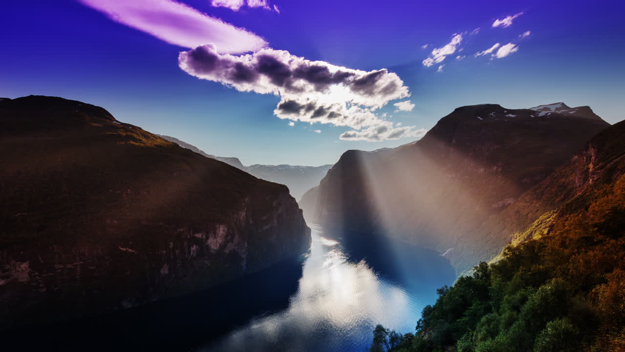 노르웨이 광선 피요르드 4k 02