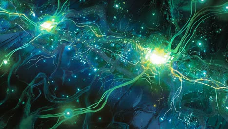 Abstract Futuristic Technology Art