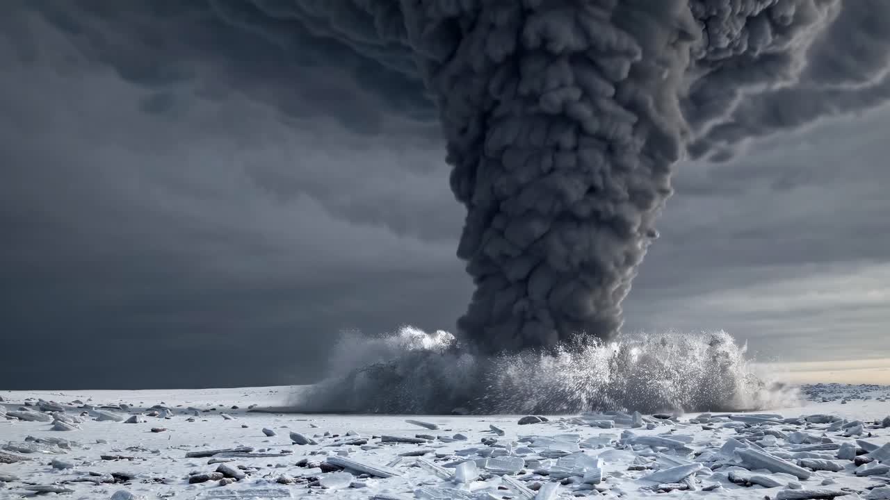 Ice Tornado in Arctic