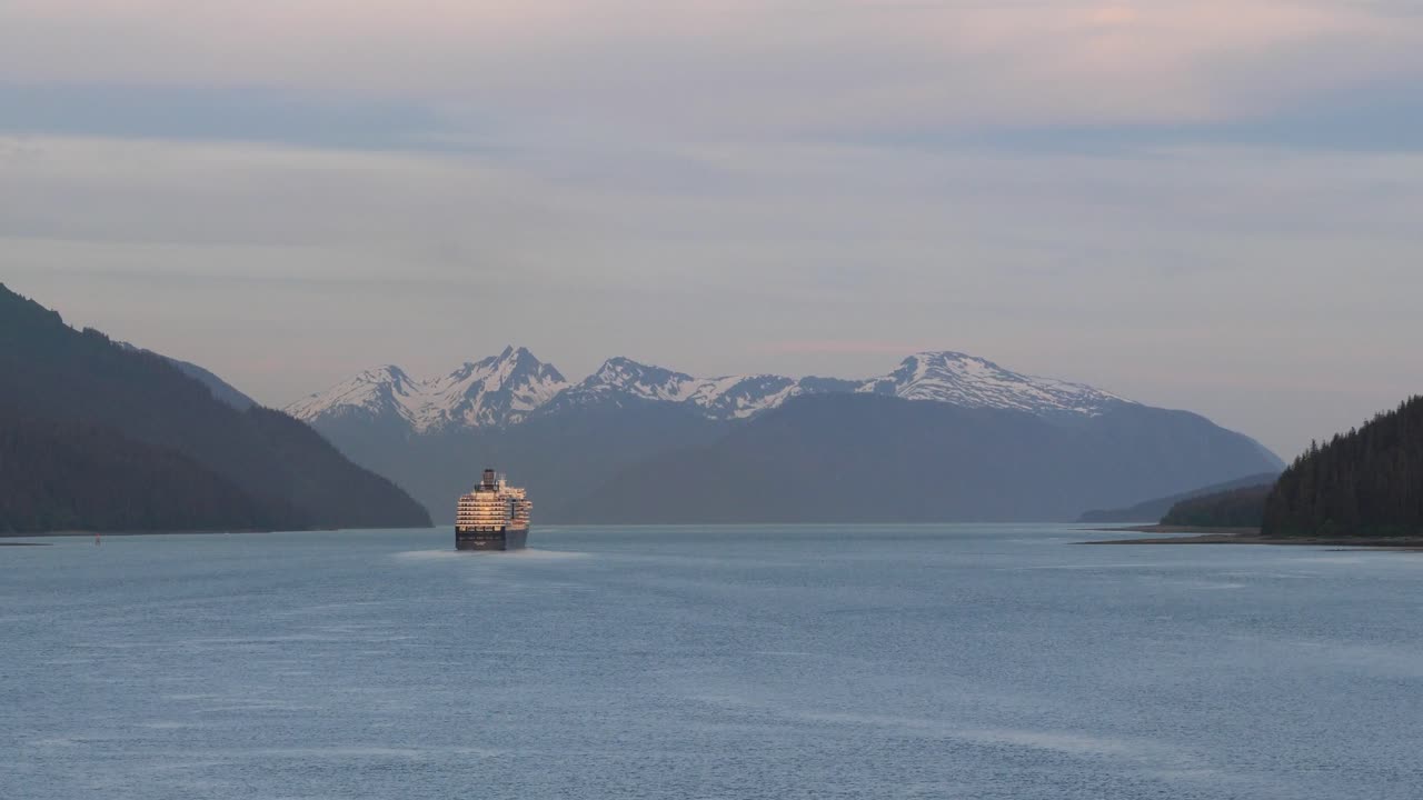 Gastineau Channel, marine access route to Juneau, Alaska.