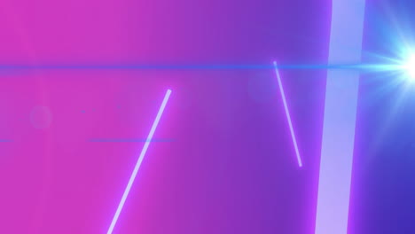glowing diagonal lines in neon pink and purple creating animation background