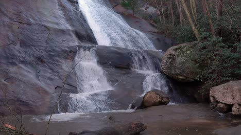 The-upper-falls-of-Stone-Mountain-State-Park,-near-Roaring-Gap,-NC,-near-the-Blue-Ridge-Parkway